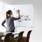 Tempered Glass Magnetic Dry Erase Board with Tray & Frame-less Design